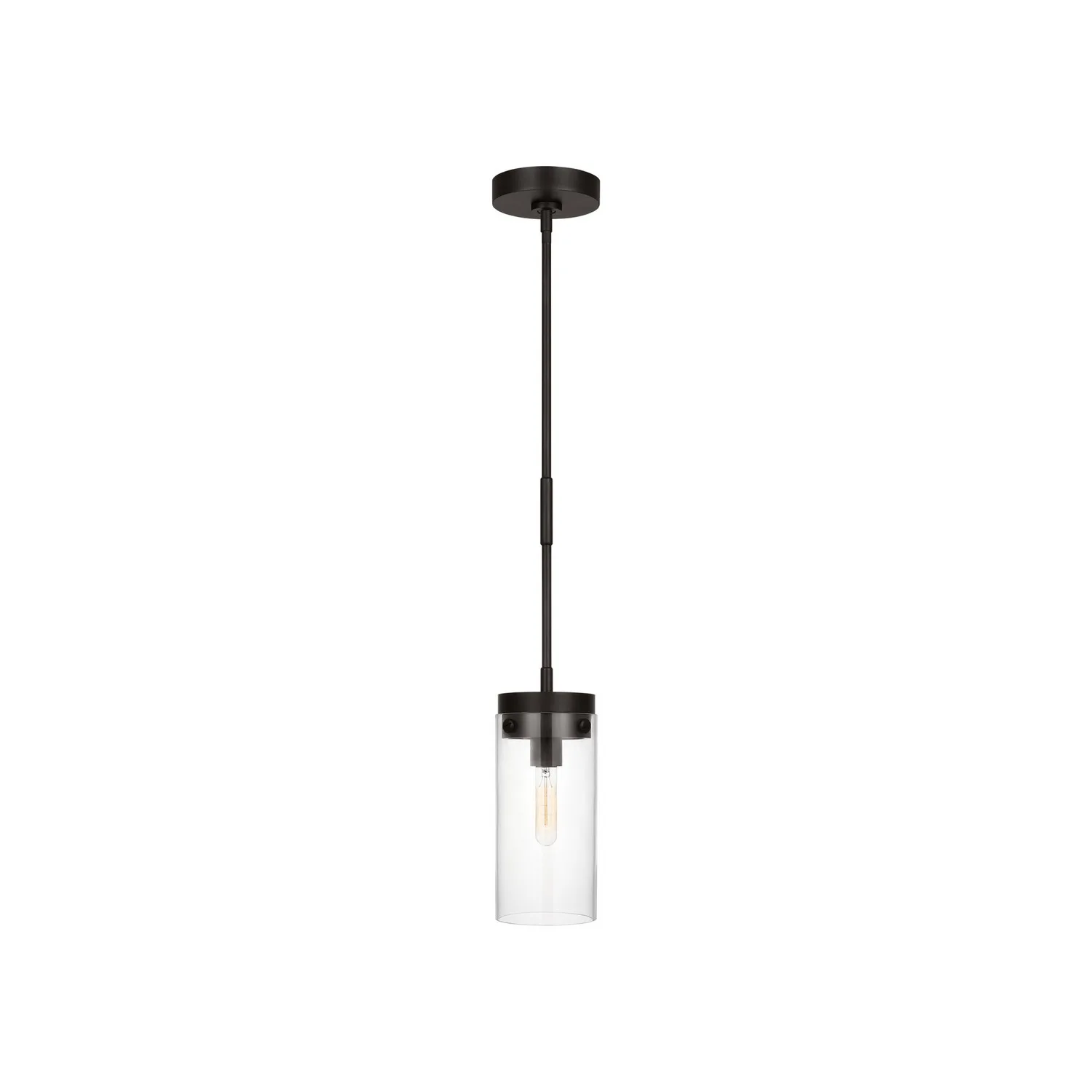 Garrett One Light Pendant in Aged Iron