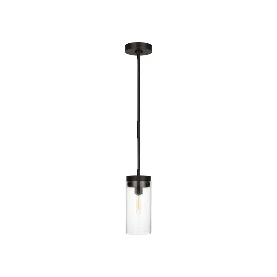 Garrett One Light Pendant in Aged Iron