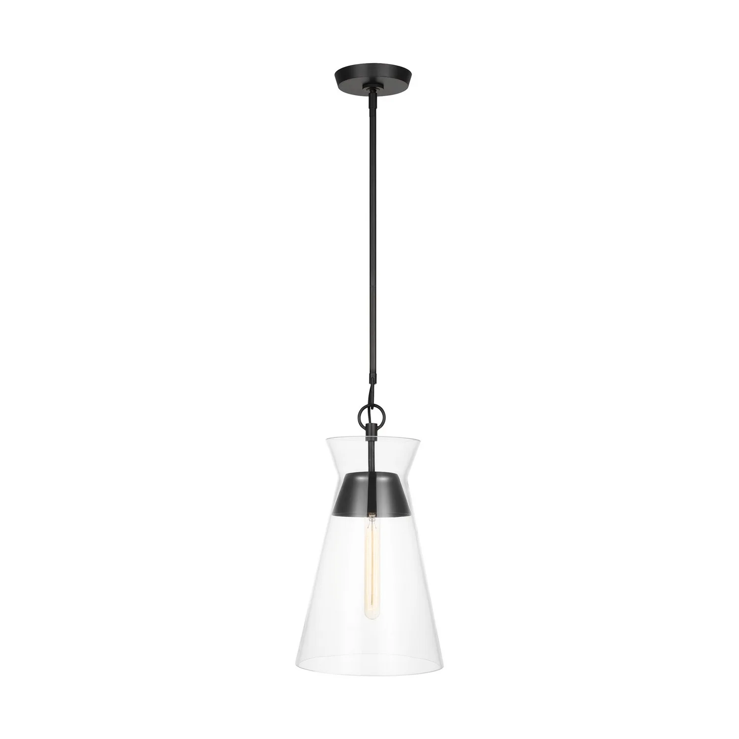 Atlantic One Light Pendant in Aged Iron