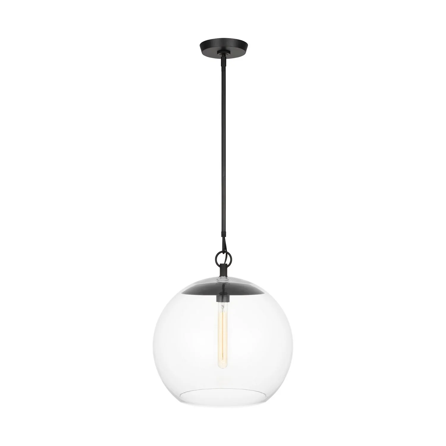 Atlantic One Light Pendant in Aged Iron