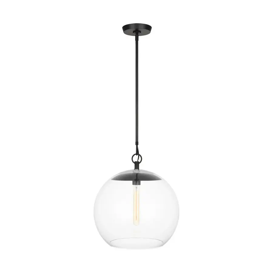 Atlantic One Light Pendant in Aged Iron