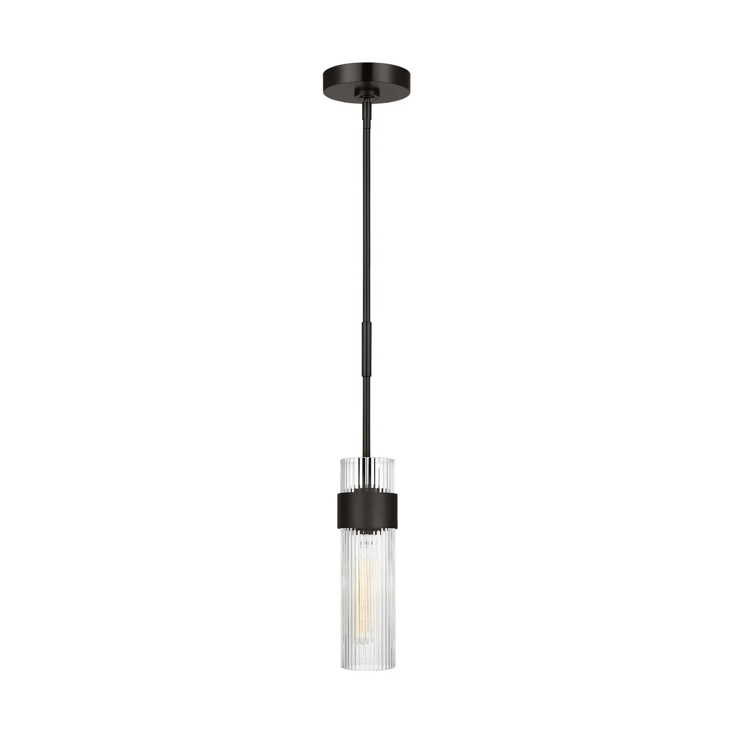 Geneva One Light Pendant in Aged Iron