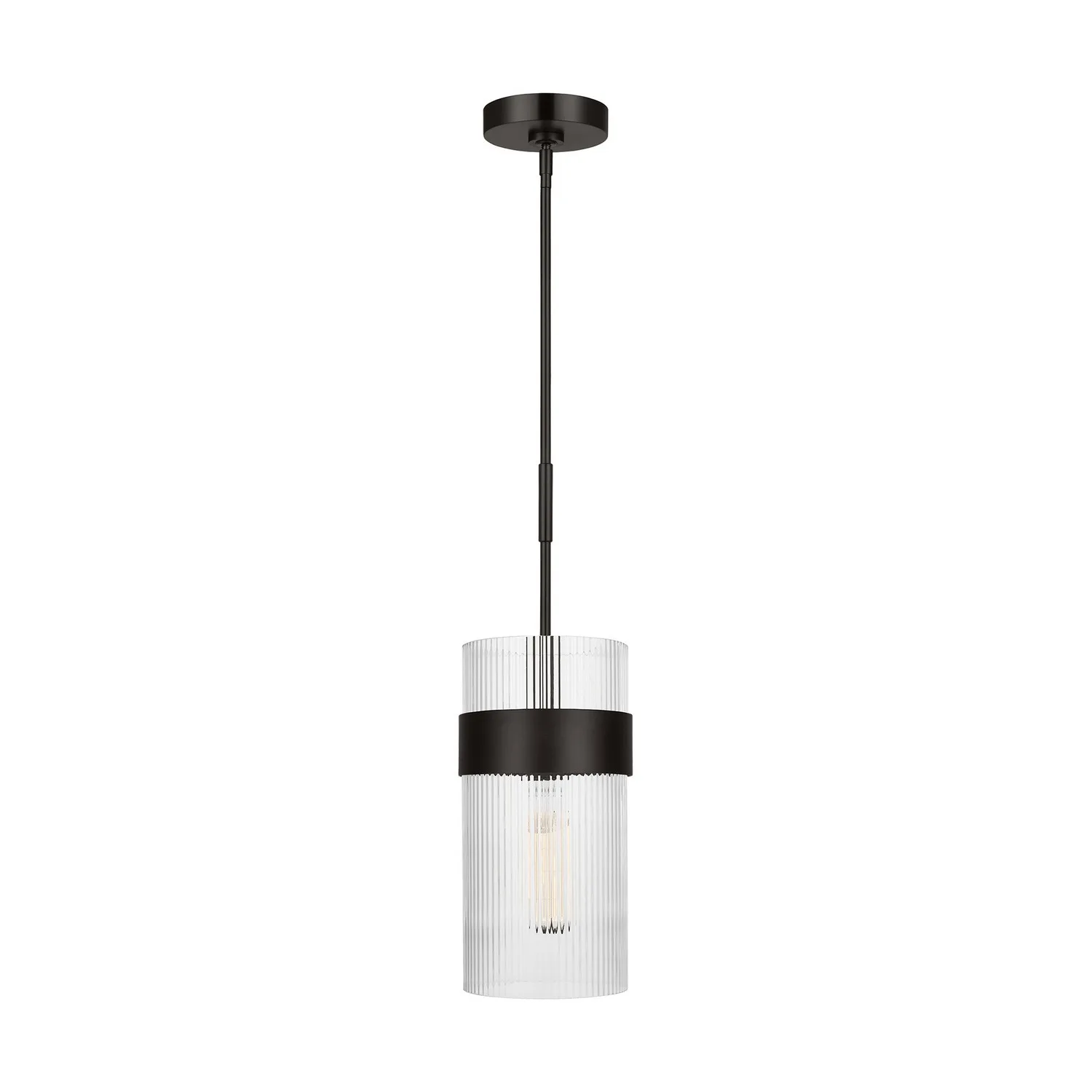 Geneva One Light Pendant in Aged Iron