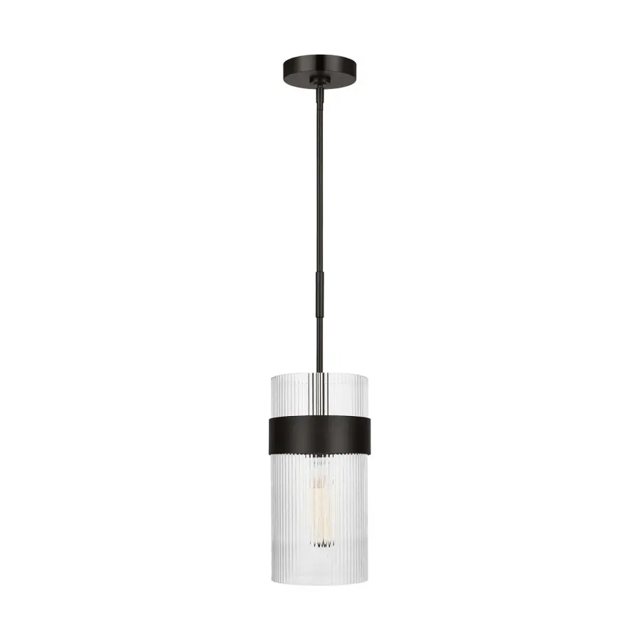 Geneva One Light Pendant in Aged Iron