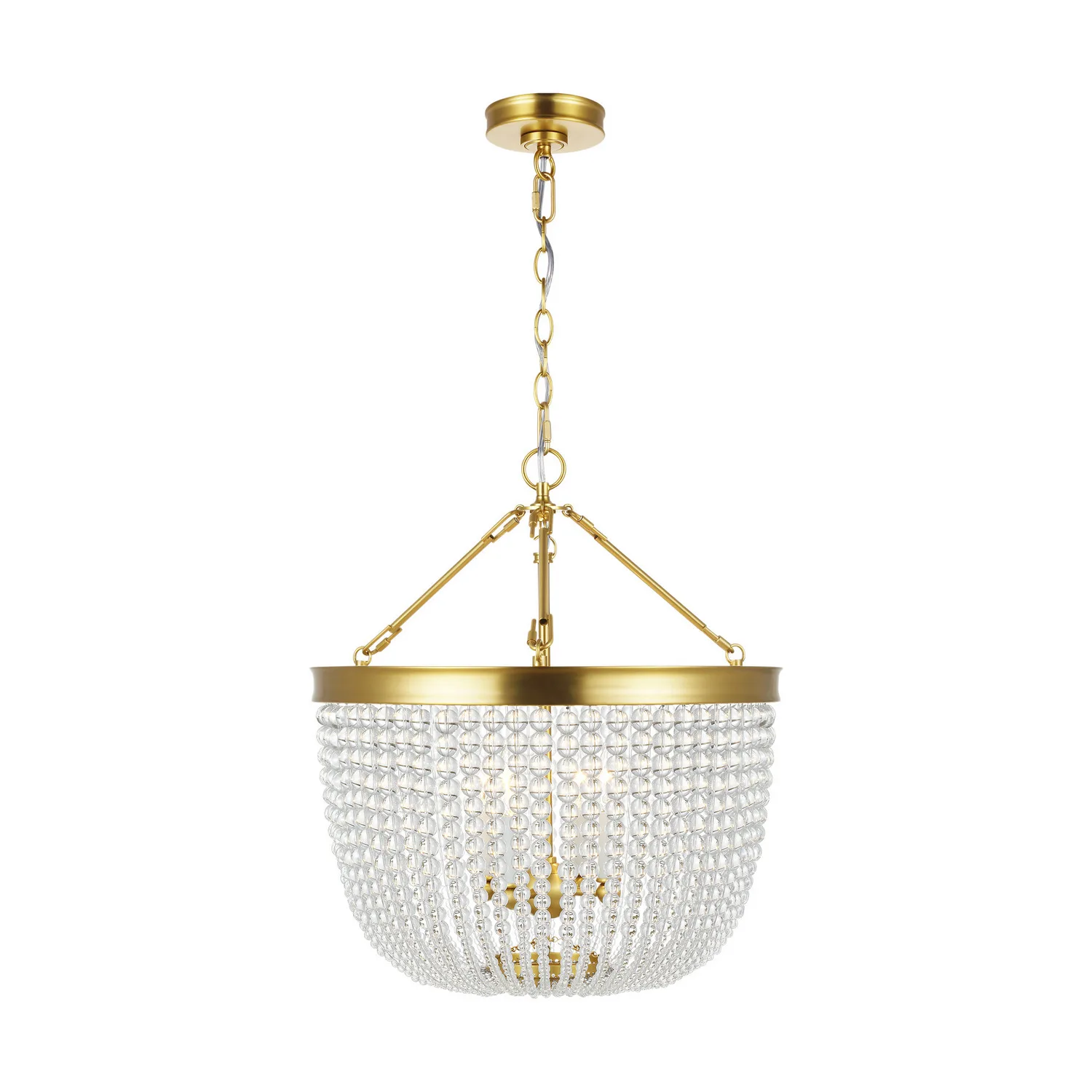 Summerhill Four Light Pendant in Burnished Brass