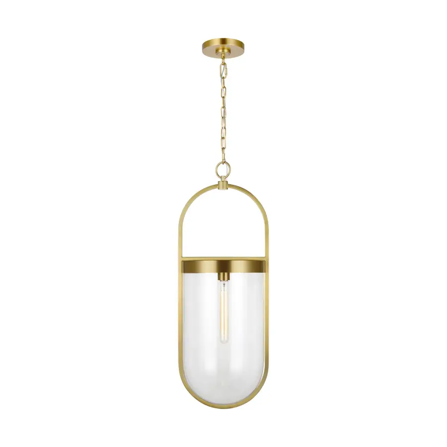 Blaine One Light Pendant in Burnished Brass