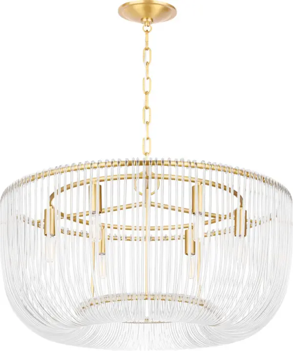 Pierce Medium Pendant in Burnished Brass - Image 3