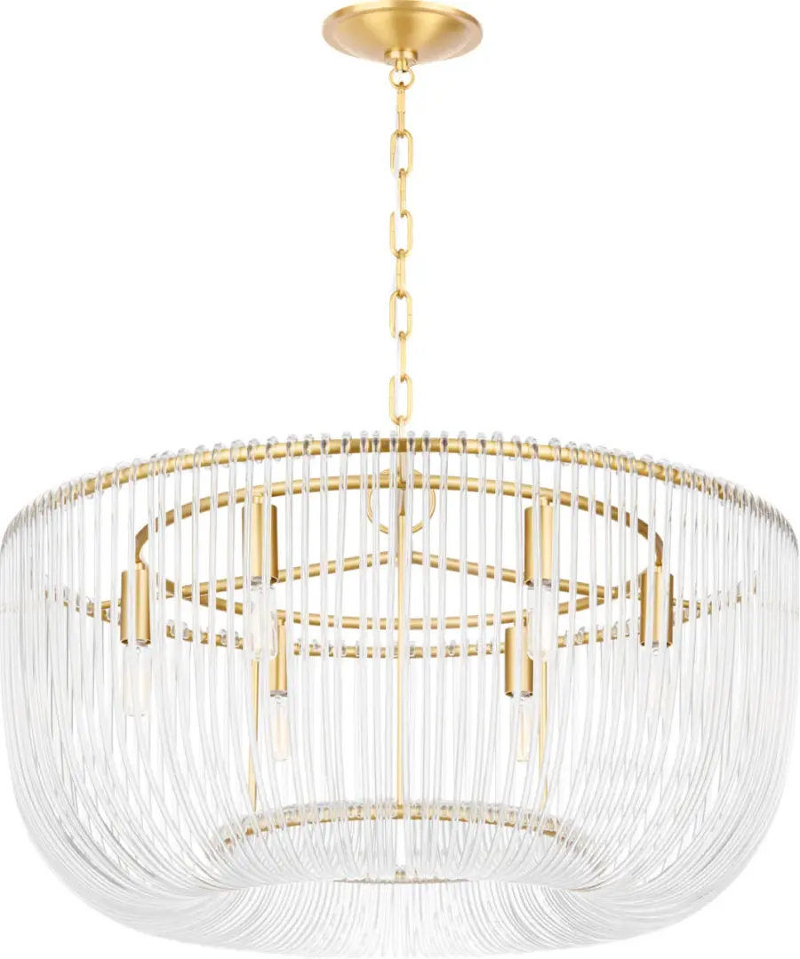 Pierce Medium Pendant in Burnished Brass - Image 3