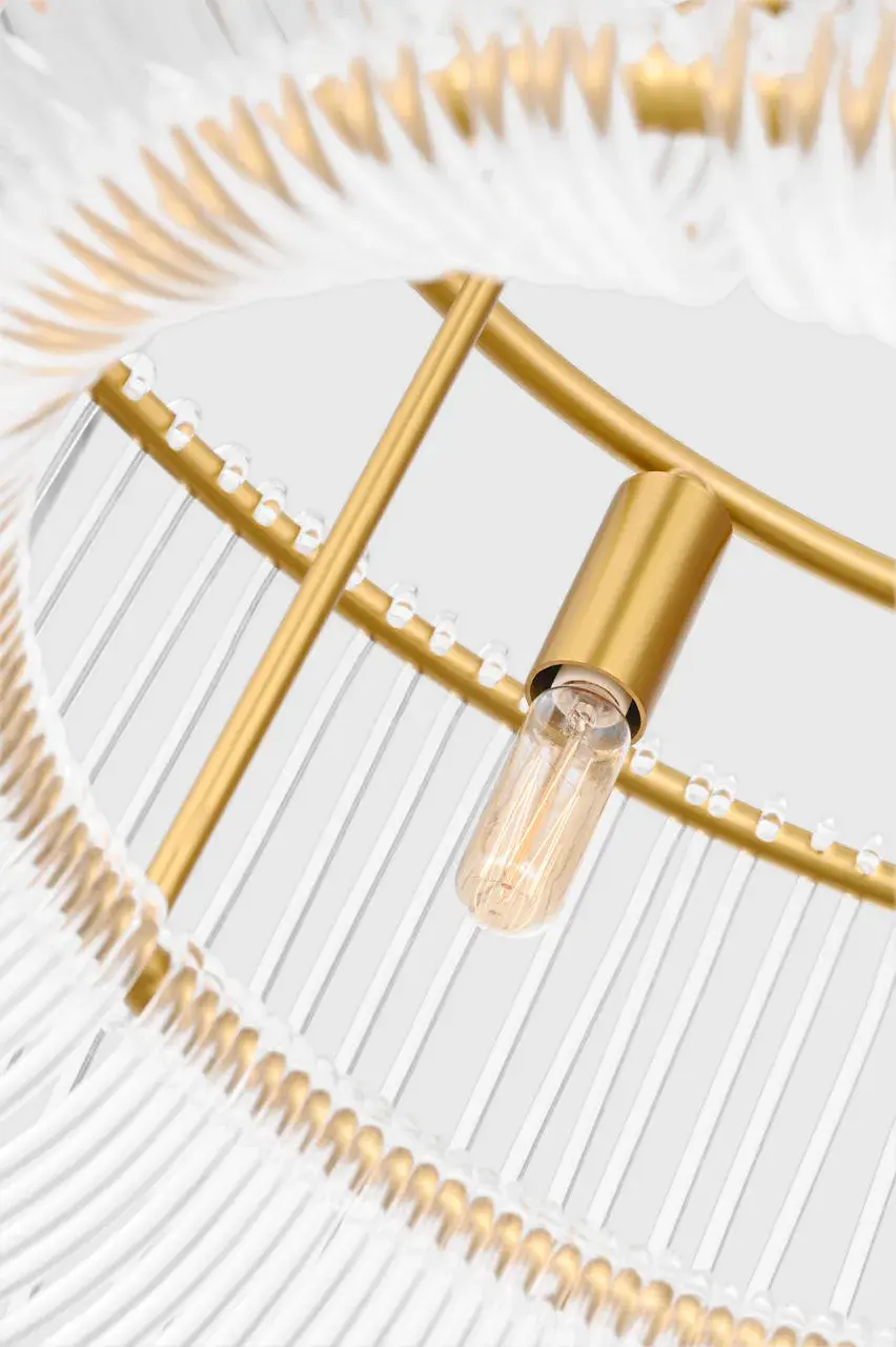 Pierce Medium Pendant in Burnished Brass - Image 4