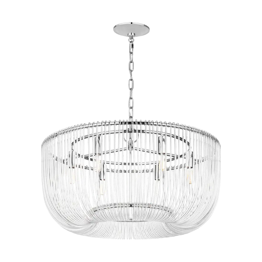 Pierce Medium Pendant in Polished Nickel - Image 3