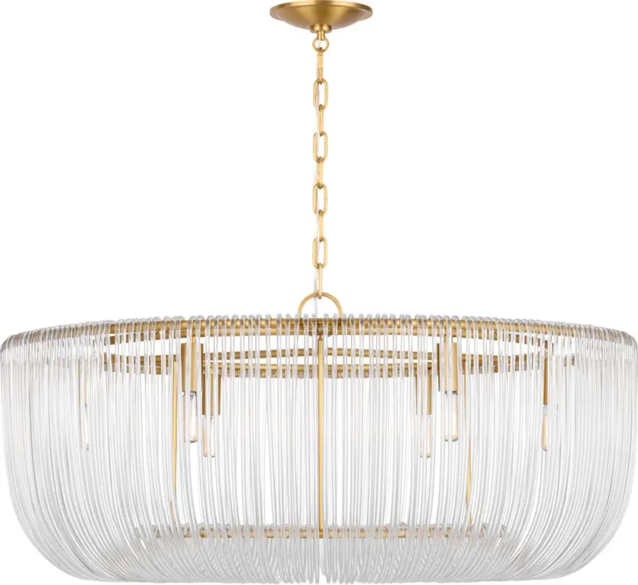 Pierce Large Pendant in Burnished Brass - Image 1