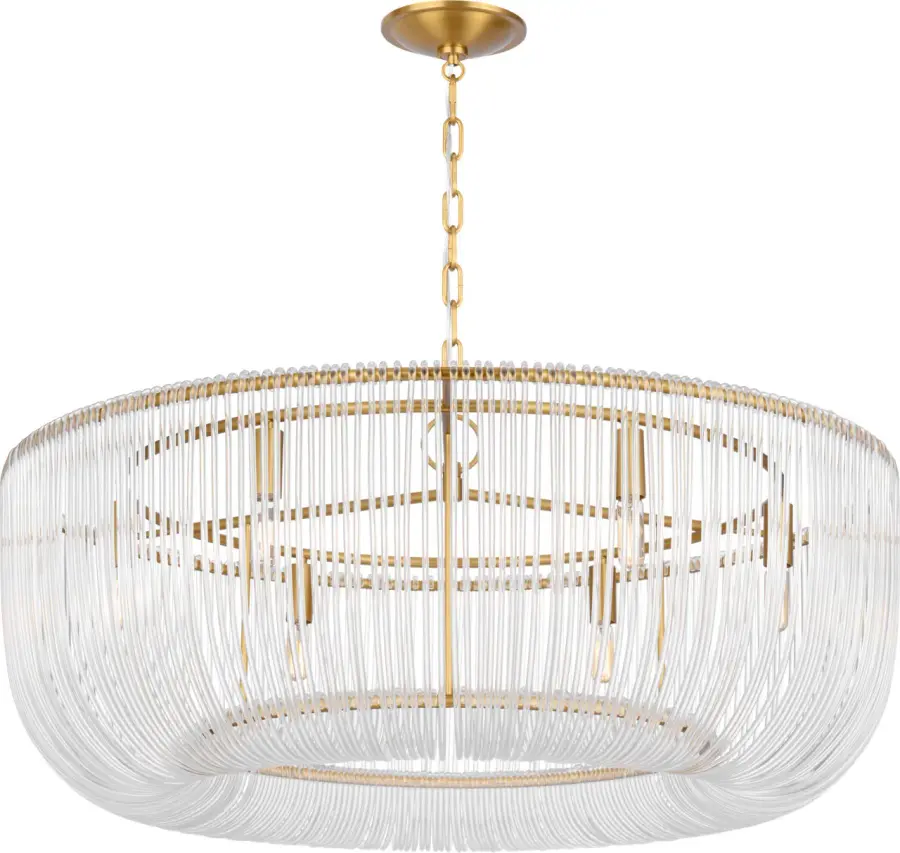 Pierce Large Pendant in Burnished Brass - Image 2