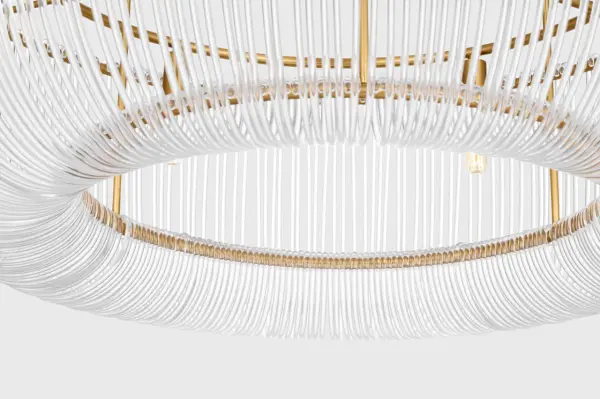 Pierce Large Pendant in Burnished Brass - Image 4