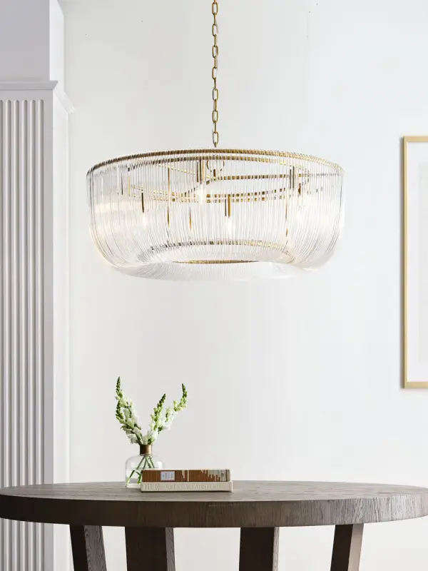 Pierce Large Pendant in Burnished Brass - Image 5