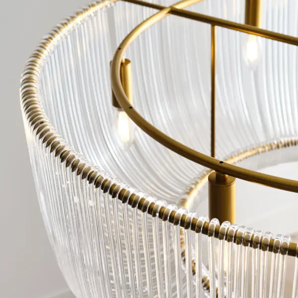 Pierce Large Pendant in Burnished Brass - Image 7