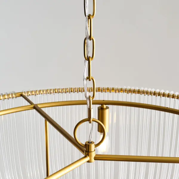 Pierce Large Pendant in Burnished Brass - Image 9