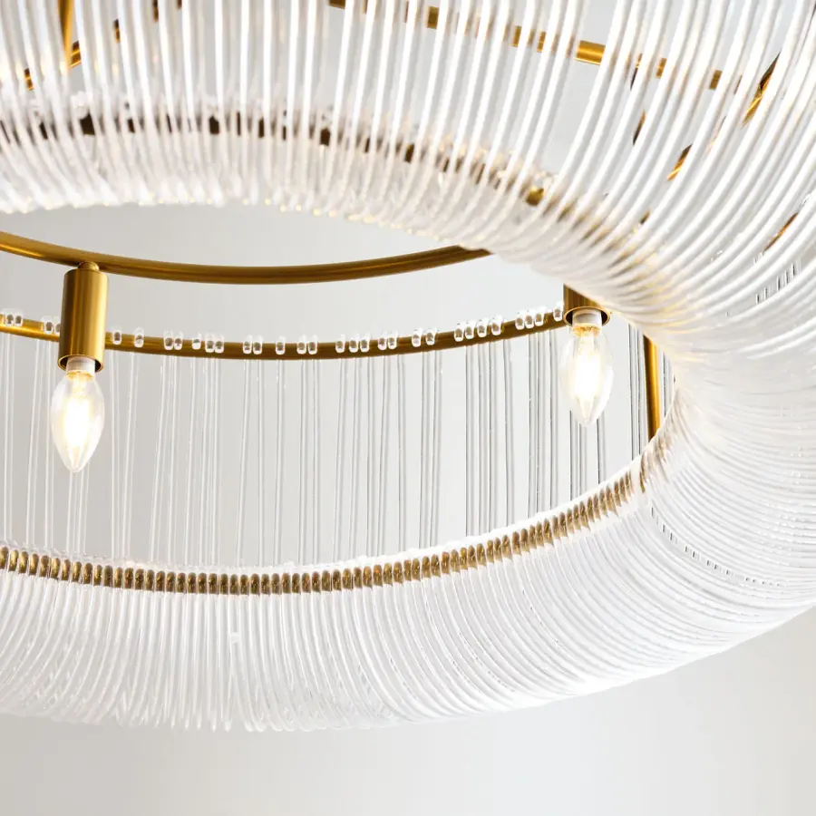 Pierce Large Pendant in Burnished Brass - Image 10
