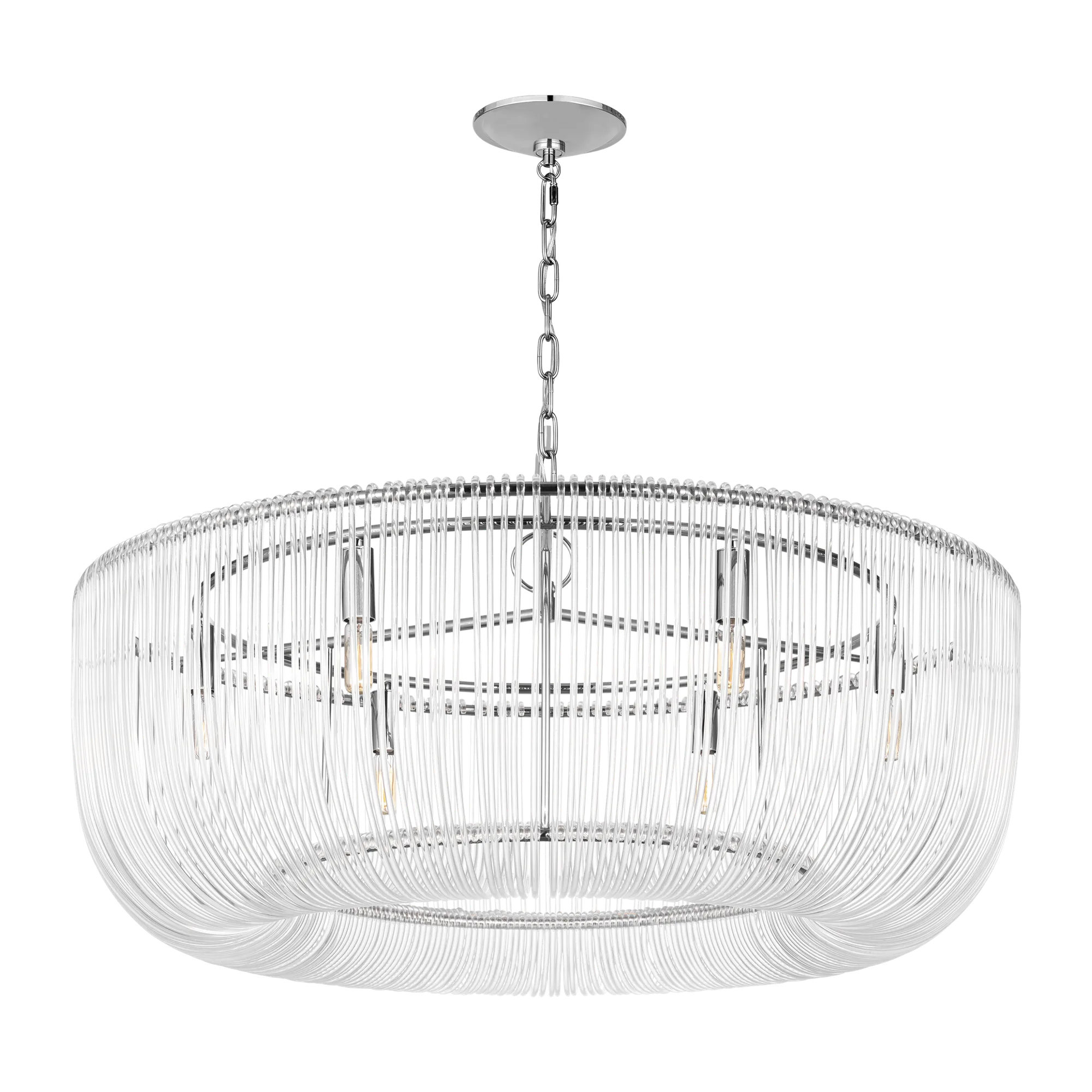 Pierce Large Pendant in Polished Nickel