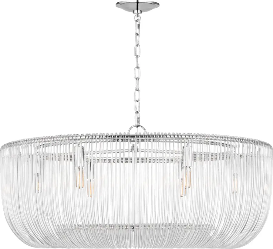 Pierce Large Pendant in Polished Nickel - Image 2