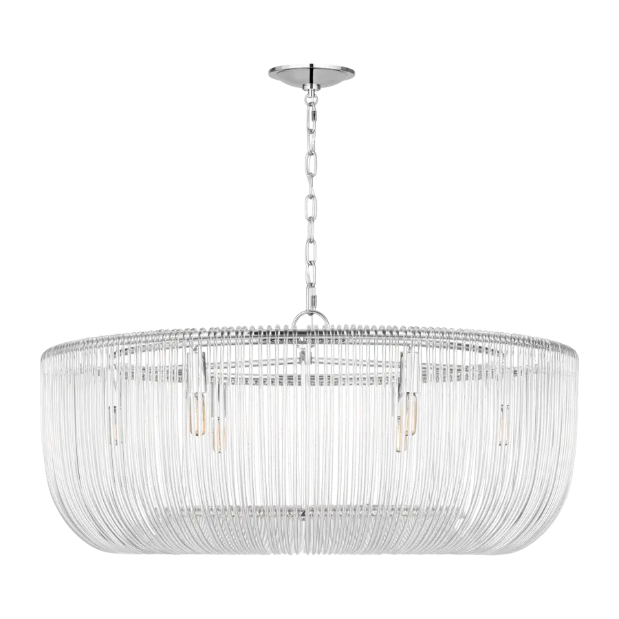 Pierce Large Pendant in Polished Nickel - Image 3