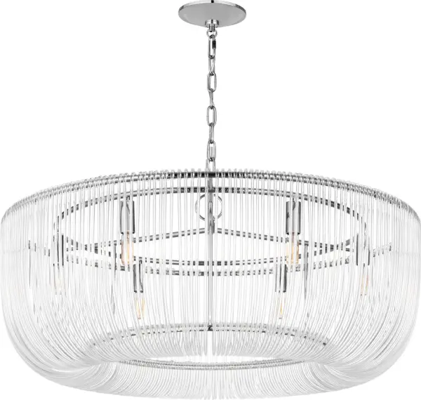 Pierce Large Pendant in Polished Nickel - Image 4
