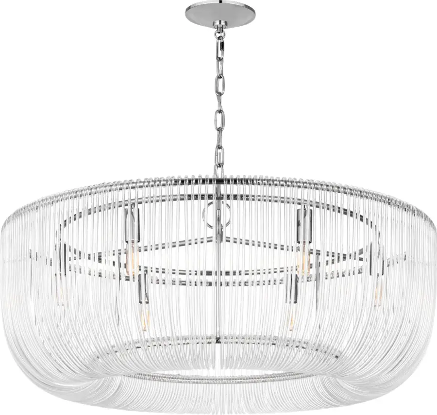 Pierce Large Pendant in Polished Nickel - Image 4