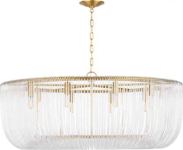 Pierce Extra Large Pendant in Burnished Brass - Image 1