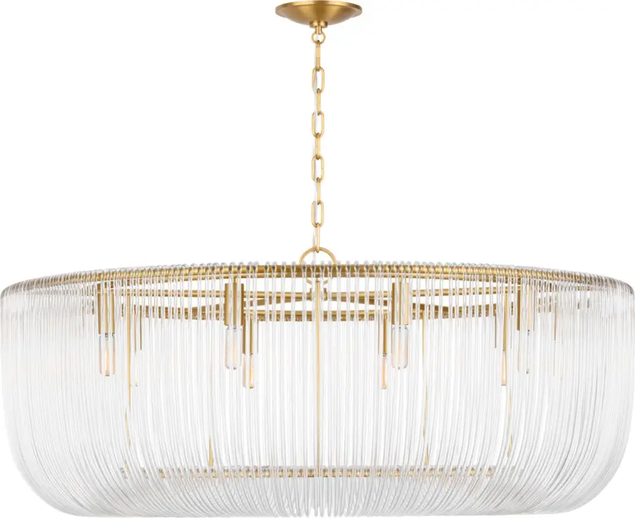 Pierce Extra Large Pendant in Burnished Brass - Image 1