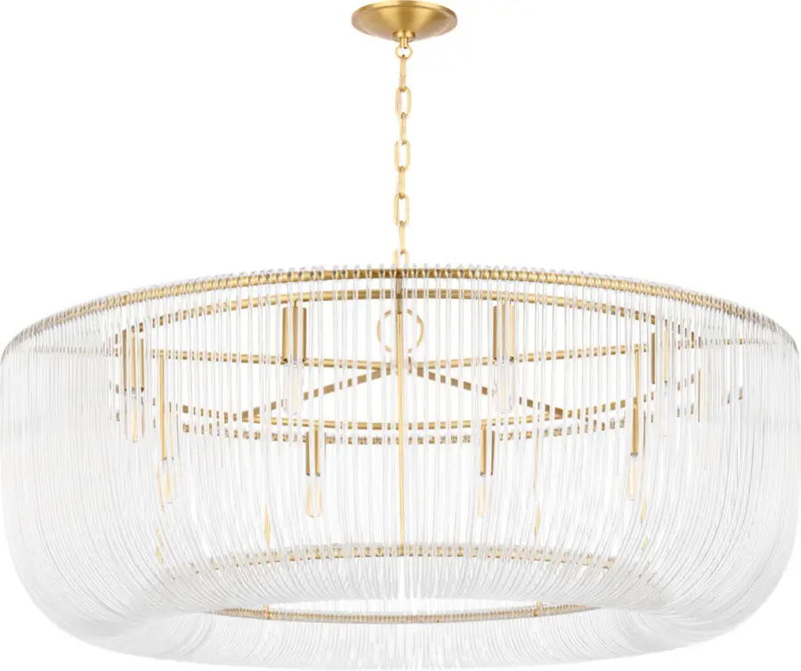 Pierce Extra Large Pendant in Burnished Brass - Image 2