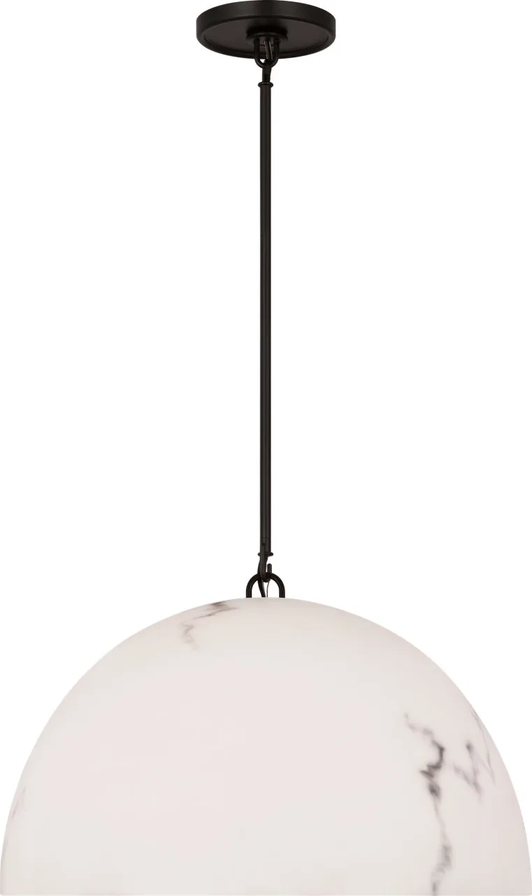 Savina 20" Pendant in Aged Iron