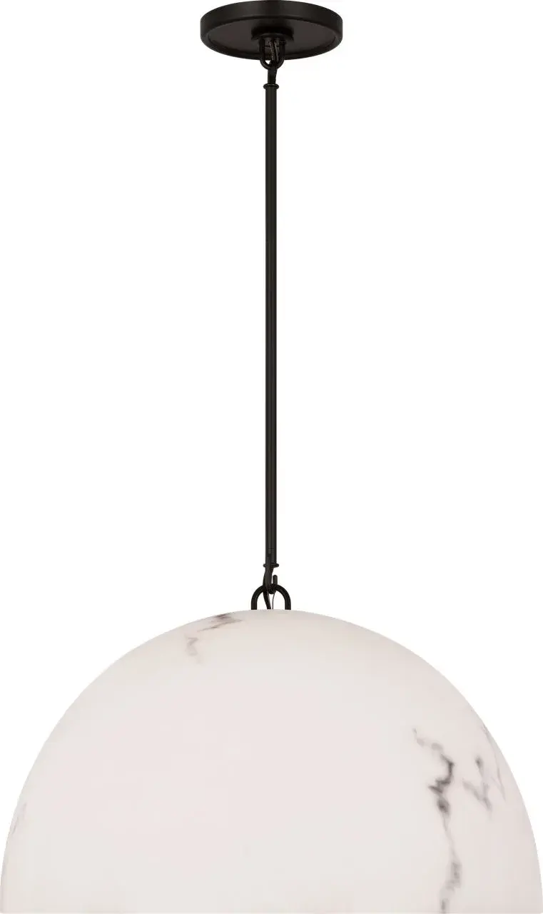Savina 20" Pendant in Aged Iron - Image 1