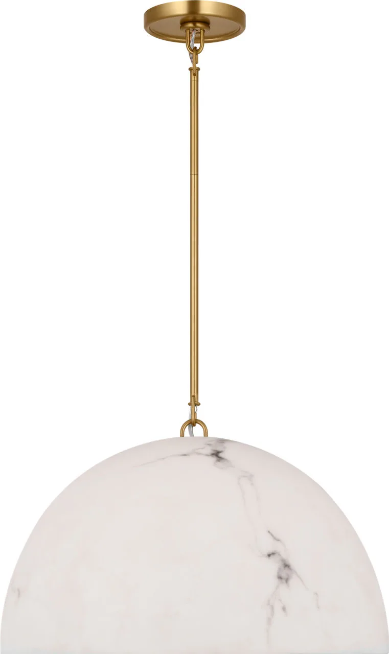 Savina 20" Pendant in Burnished Brass