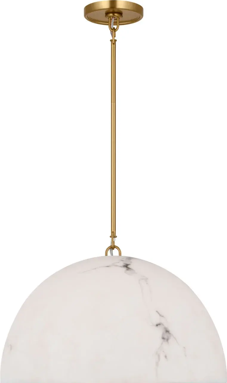 Savina 20" Pendant in Burnished Brass - Image 1
