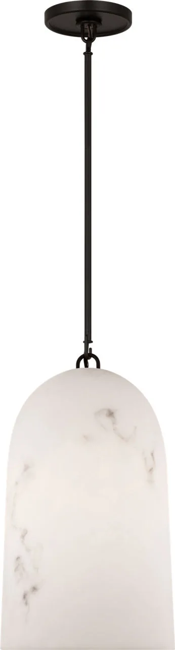 Savina 10" Pendant in Aged Iron