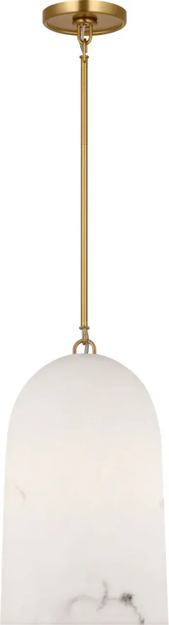 Savina 10" Pendant in Burnished Brass - Image 1