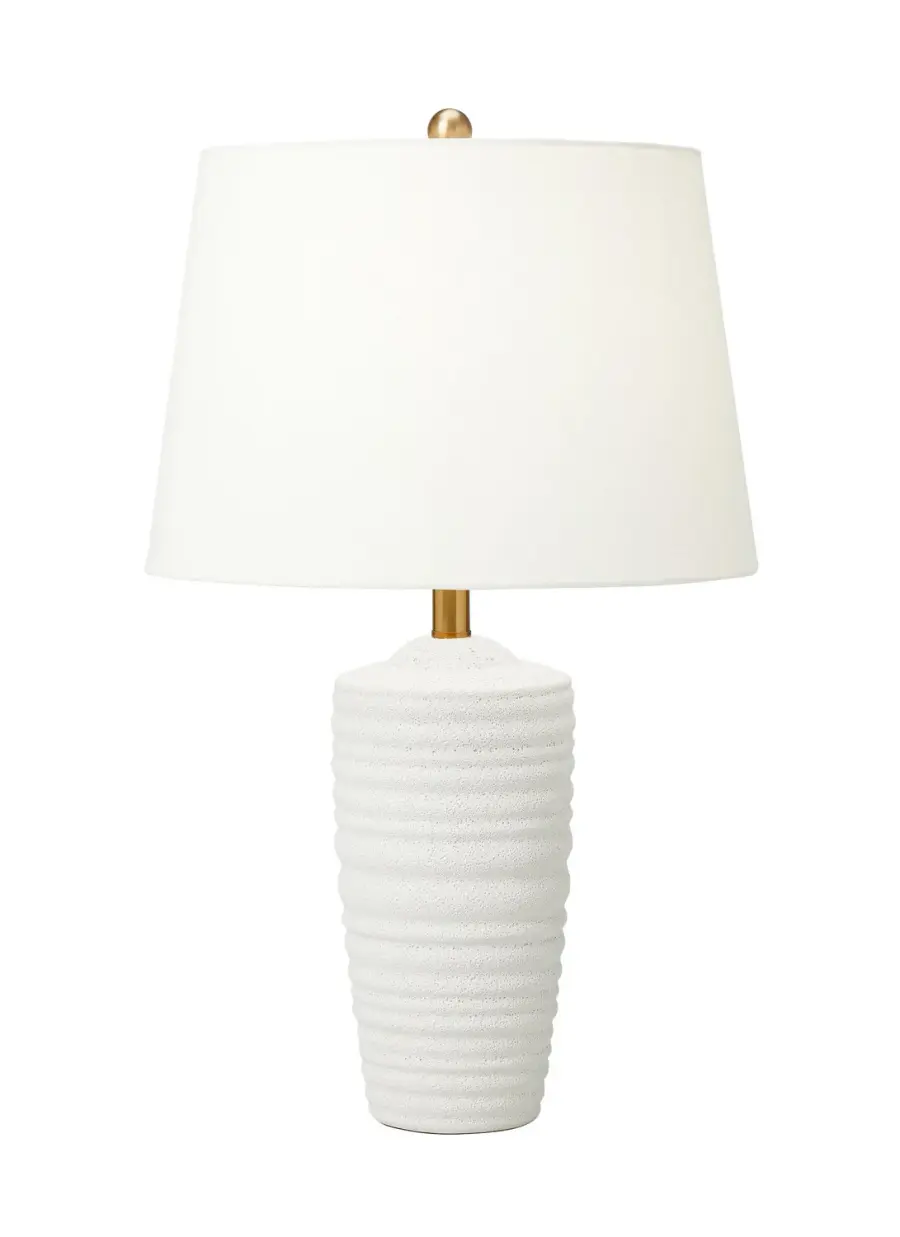 Waveland One Light Table Lamp in Porous White