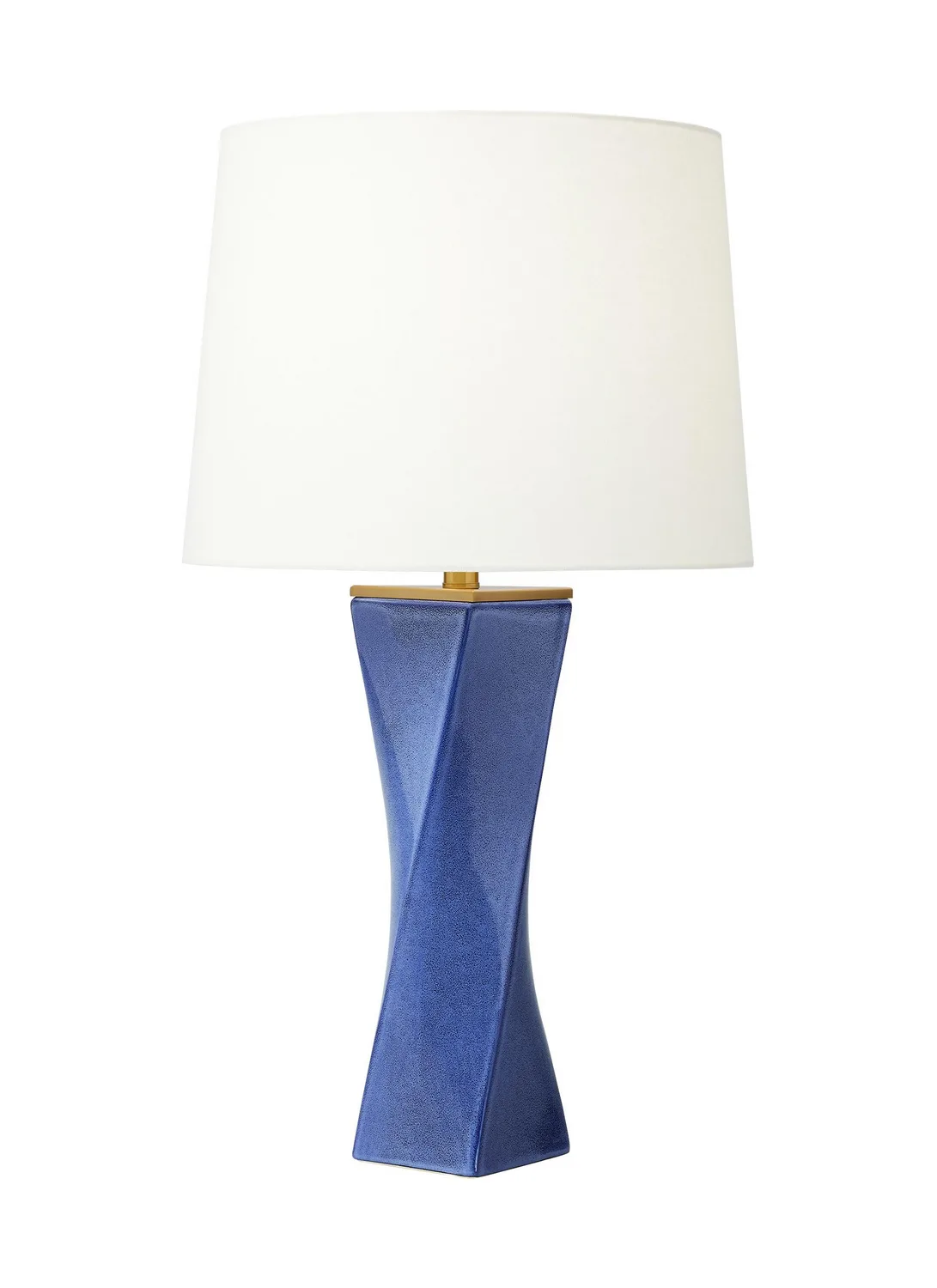 Lagos One Light Table Lamp in Frosted Blue