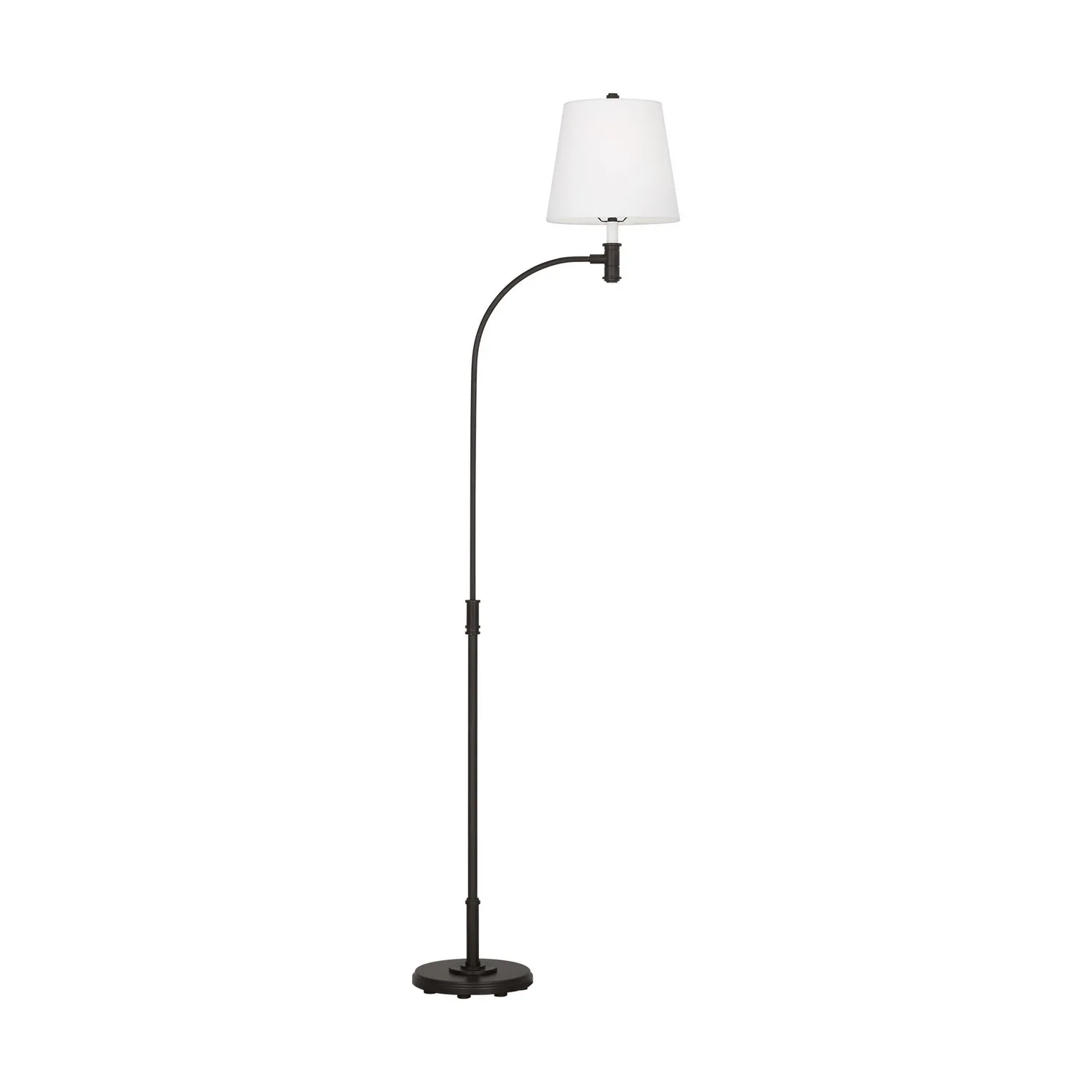 Belmont One Light Floor Lamp in Aged Iron