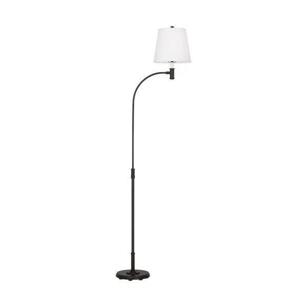 The Belmont floor lamp by Chapman & Myers combines understated elegance with practical functionality. Its slim profile and stepped architectural detailing work seamlessly in both traditional and modern interiors.
