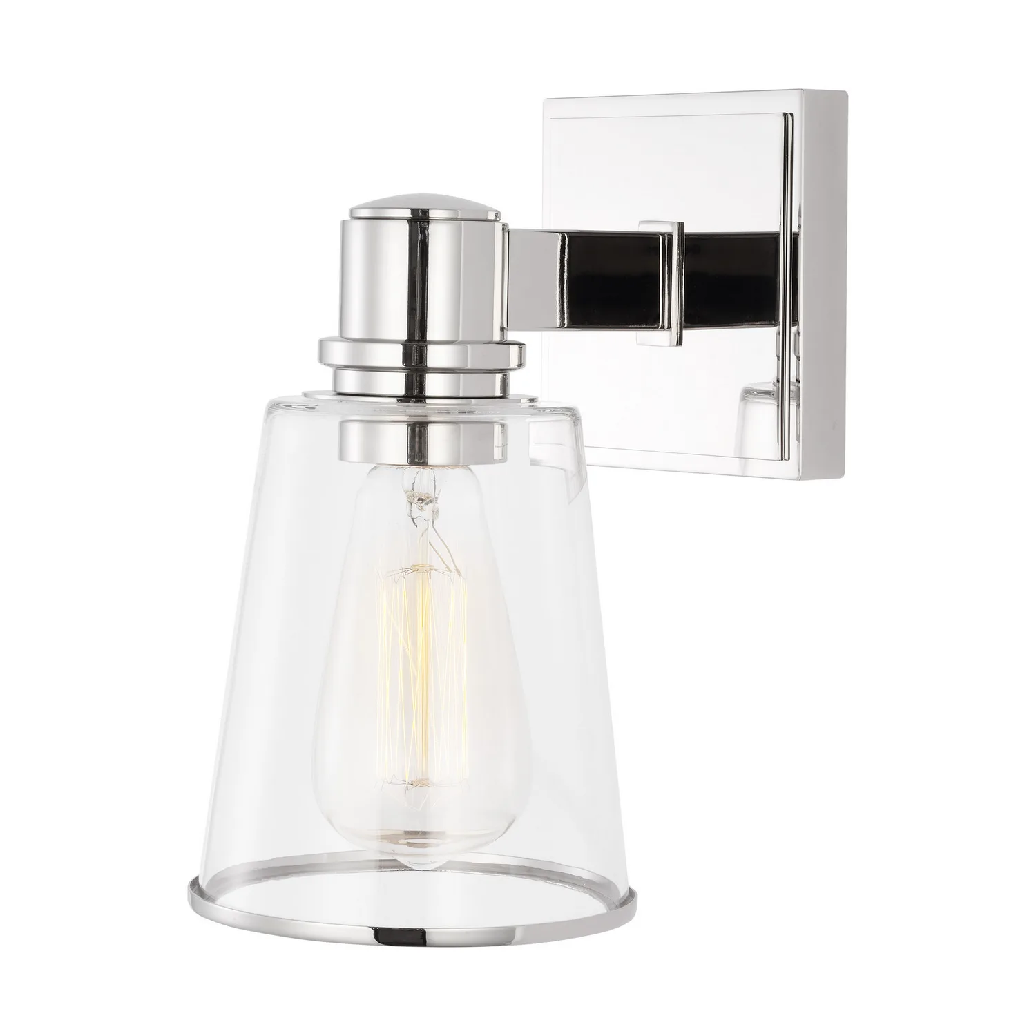 Alessa One Light Bath Vanity in Polished Nickel