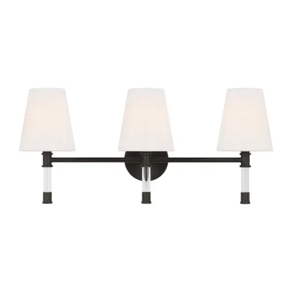 Hanover Three Light Bath Vanity in Aged Iron