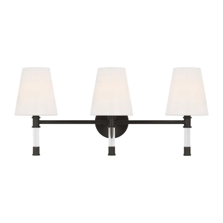 Hanover Three Light Bath Vanity in Aged Iron