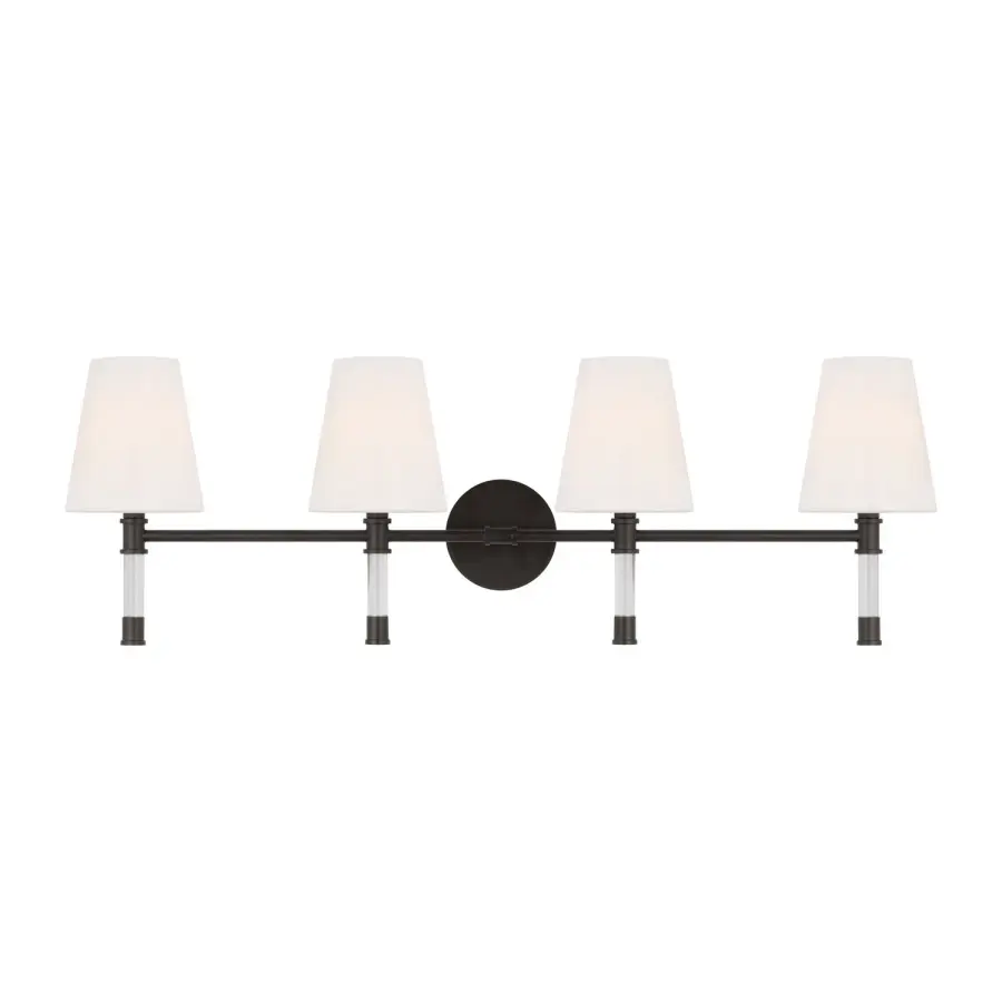 Hanover Four Light Bath Vanity in Aged Iron