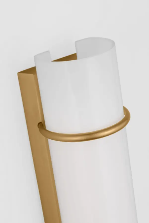 Amelie LED Vanity Light in Burnished Brass - Image 5