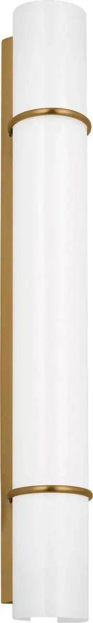 Amelie LED Vanity Light in Burnished Brass - Image 3