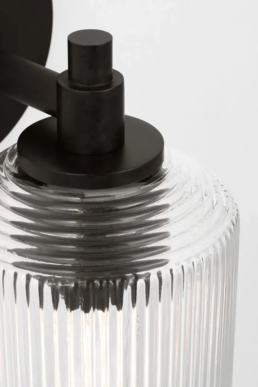 Barstow 9" Bath Vanity Light in Aged Iron - Image 3