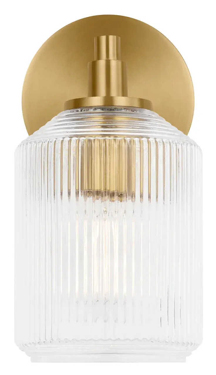 Barstow 9" Bath Vanity Light in Burnished Brass - Image 2