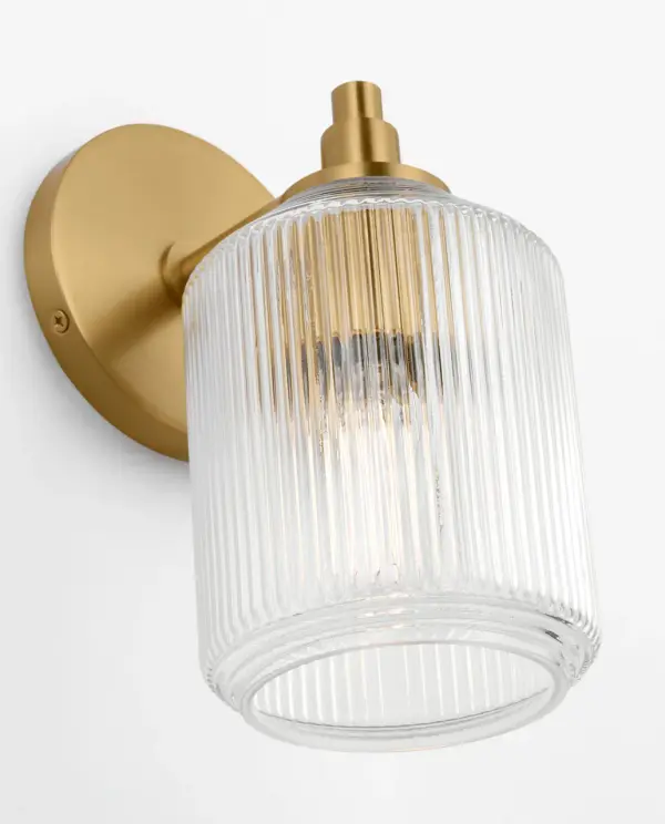 Barstow 9" Bath Vanity Light in Burnished Brass - Image 3
