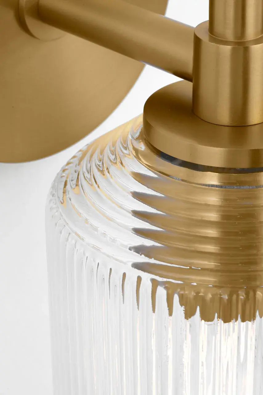 Barstow 9" Bath Vanity Light in Burnished Brass - Image 4