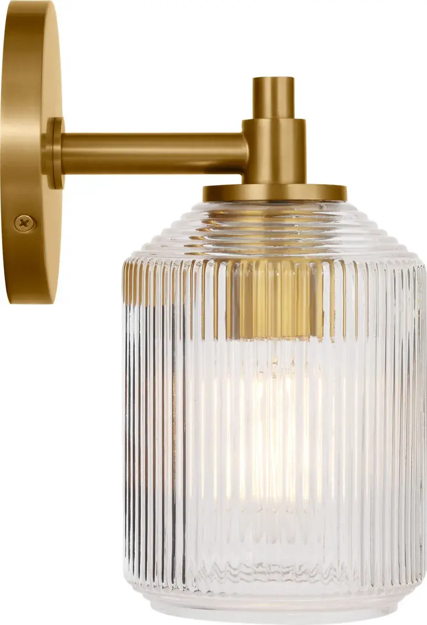 Barstow 9" Bath Vanity Light in Burnished Brass - Image 5